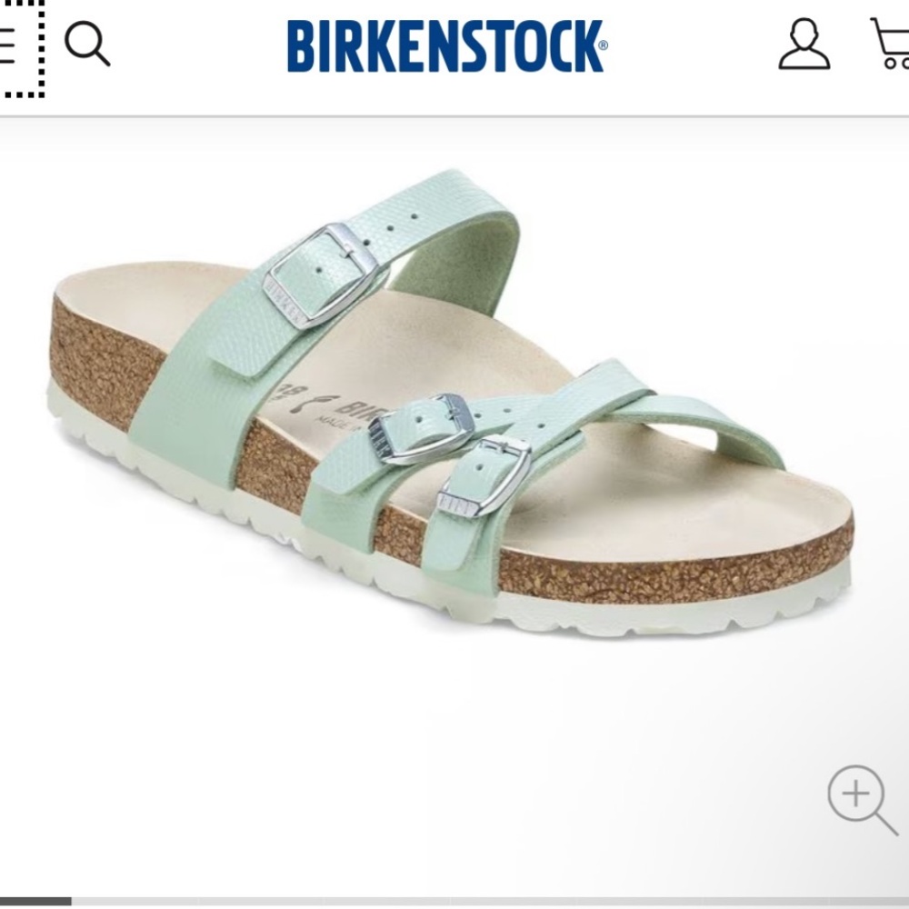 Franca Birko-Flor Embossed Sandal